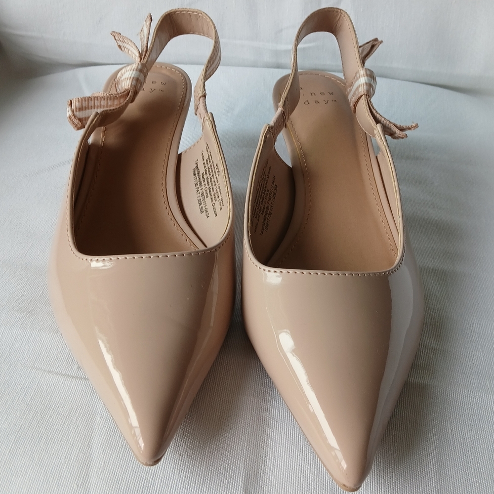 Elegant Nude Slingback Heels